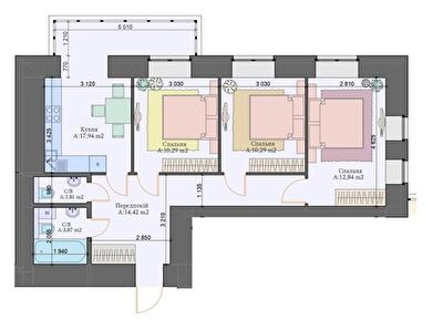 3-кімнатна 67.2 м² в ЖК Art Residence від 23 500 грн/м², м. Ірпінь