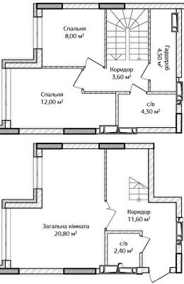 Двухуровневая 67.2 м² в ЖК City Park от 19 200 грн/м², г. Ирпень