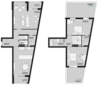 Двухуровневая 134.96 м² в ЖК PARKTOWN от 24 000 грн/м², пгт Гостомель