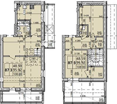 Дворівнева 108 м² в ЖК Святих Ольги та Єлизавети від 20 000 грн/м², м. Винники