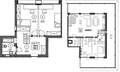 Двухуровневая 164.2 м² в ЖК Олимпийский от 22 000 грн/м², Днепр