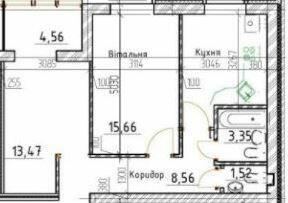 2-кімнатна 57.25 м² в ЖК Затишна Фазенда від 15 300 грн/м², смт Стрижавка