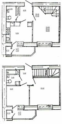 Двухуровневая 68.9 м² в ЖК на вул. Довженко от 16 800 грн/м², Тернополь