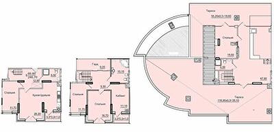 Двухуровневая 246.7 м² в ЖК Буковинський от 19 700 грн/м², Черновцы