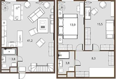 Дворівнева 86.5 м² в ЖК iHome від 18 000 грн/м², с. Крюківщина