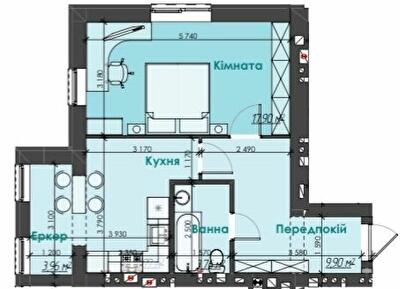 1-кімнатна 45.51 м² в ЖК Like Home від 19 000 грн/м², м. Ірпінь