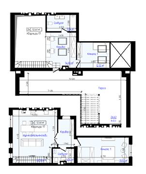 Дворівнева 123.61 м² в ЖК Viking Home від 19 000 грн/м², м. Ірпінь