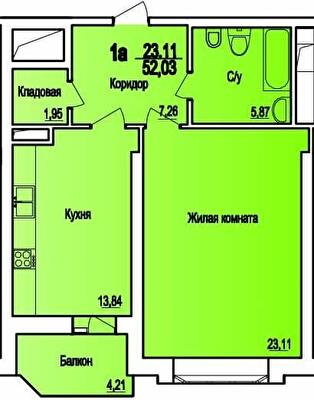 1-кімнатна 52.03 м² в ЖБК Співаючий фонтан від 22 600 грн/м², Одеса