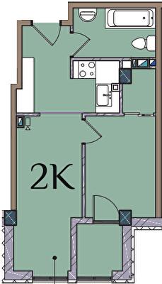 2-кімнатна 35.9 м² в ЖК Гринвіч Парк від 18 800 грн/м², с. Ілічанка