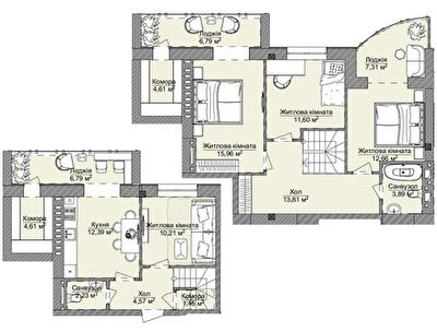 Дворівнева 118.88 м² в ЖК Теплий дім Plus від 18 400 грн/м², с. Крижанівка