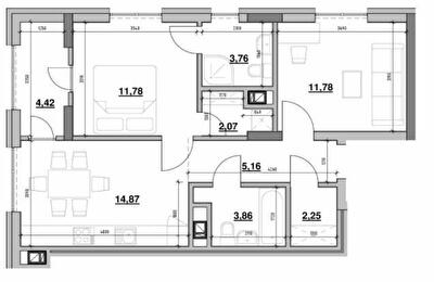 2-комнатная 59.95 м² в ЖК Вилла Погулянка от 49 150 грн/м², Львов