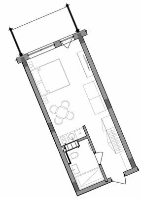 1-кімнатна 34.33 м² в ЖК Apartel Skhidnytsya від 62 950 грн/м², смт Східниця