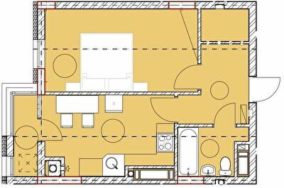 1-комнатная 40.28 м² в ЖК Комфорт Плюс от 18 500 грн/м², г. Дубляны