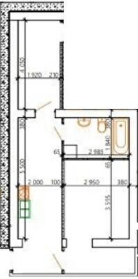 1-комнатная 50 м² в ЖК Лайм от 14 100 грн/м², с. Агрономичное