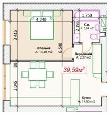 1-кімнатна 39.59 м² в ЖК GoodHome від забудовника, м. Ірпінь