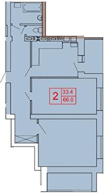 2-комнатная 66 м² в ЖК PetrovSky от 20 500 грн/м², с. Новые Петровцы