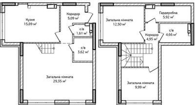 Дворівнева 93.58 м² в ЖК City Park від 18 000 грн/м², м. Ірпінь