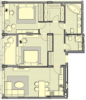 2-комнатная 97.9 м² в ЖК Luxberry lakes & forest от 36 750 грн/м², пгт Козин