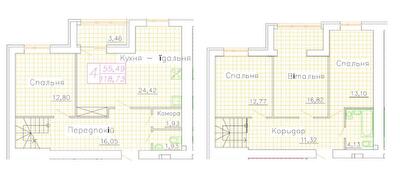 Дворівнева 118.73 м² в ЖК Центральний від 20 000 грн/м², м. Васильків