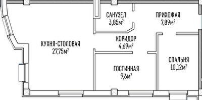 2-кімнатна 63.9 м² в ЖК Лондон Парк від 31 950 грн/м², Київ