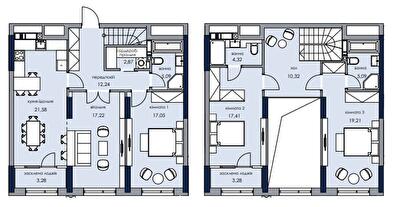 Двухуровневая 139.96 м² в ЖК Новый Автограф от 42 500 грн/м², Киев