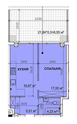 1-кімнатна 51.06 м² в ЖК PARKOVIY від 17 350 грн/м², м. Кривий ріг