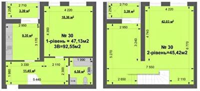Двухуровневая 92.55 м² в ЖК Grand Comfort от 11 000 грн/м², с. Михайловка-Рубежовка