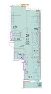 2-комнатная 78.05 м² в ЖК Дом Потоцкого от 39 000 грн/м², Одесса