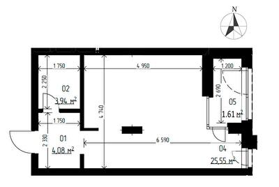 1-кімнатна 35.2 м² в ЖК LAKETOWN від 23 700 грн/м², Рівне