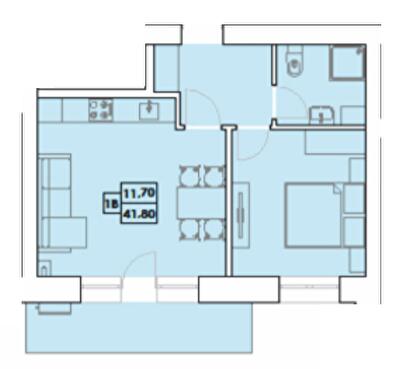 1-комнатная 41.8 м² в ЖК Крайобраз от 123 380 грн/м², г. Яремче