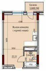 1-кімнатна 30.03 м² в ЖК Простір Eco City (Простір на Радісній від 21 000 грн/м², Одеса
