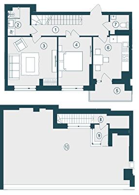 Дворівнева 80.17 м² в ЖК Skyfall від 31 050 грн/м², Львів