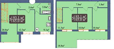 Двухуровневая 98.7 м² в ЖК Мечта от 14 500 грн/м², Чернигов