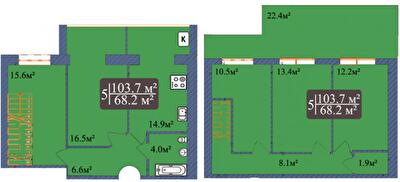 Двухуровневая 110.4 м² в ЖК Мечта от 14 500 грн/м², Чернигов