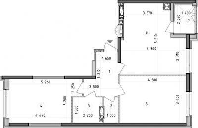 2-комнатная 67.63 м² в ЖК Оптимісто от 34 300 грн/м², с. Гатное