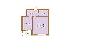 1-комнатная 45.2 м² в ЖК Гранд Виллас от 19 900 грн/м², пгт Ворзель